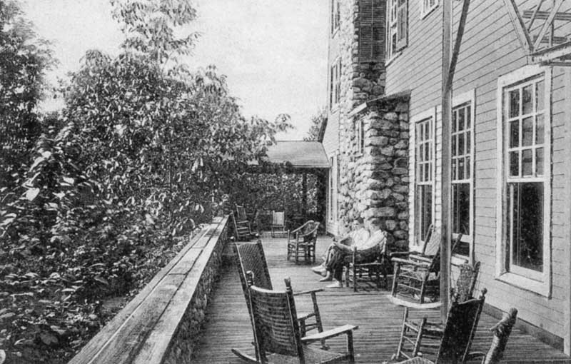 East porch at the Inn at Buck Hill Falls near Cresco.