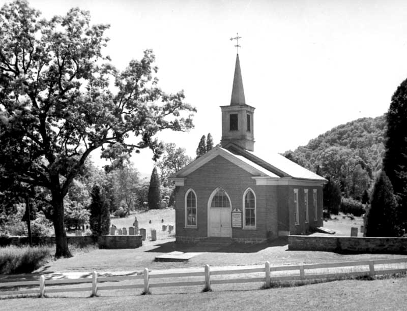 The Shawnee Presbyterian Church replaced the Old Stone Church, which was erected in 1752 and used by various Christian demoninations, including Presbyterian, Lutheran, Baptist and German and Dutch Reformed.