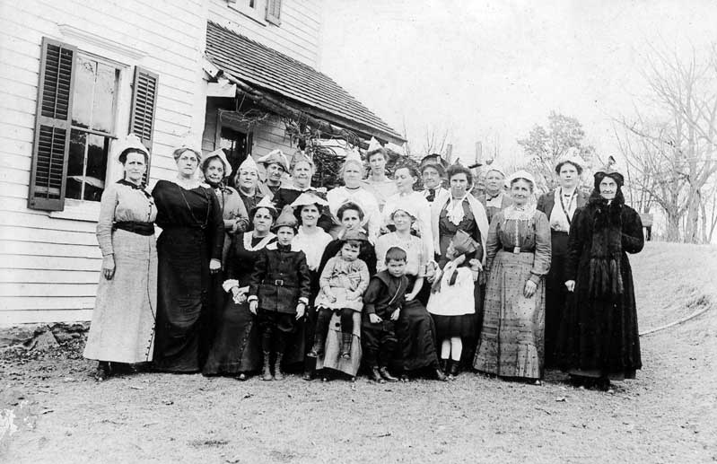 Ladies Aid of North Water Gap, taken at Aaron Fowler’s home, 1913.